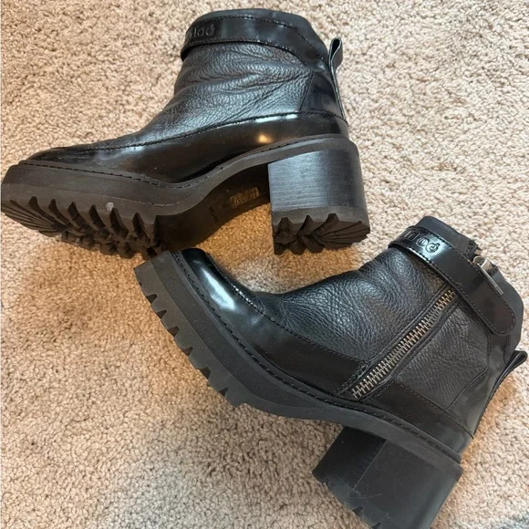 See by Chloé ankle pebble biker boot - Picture 3 of 7